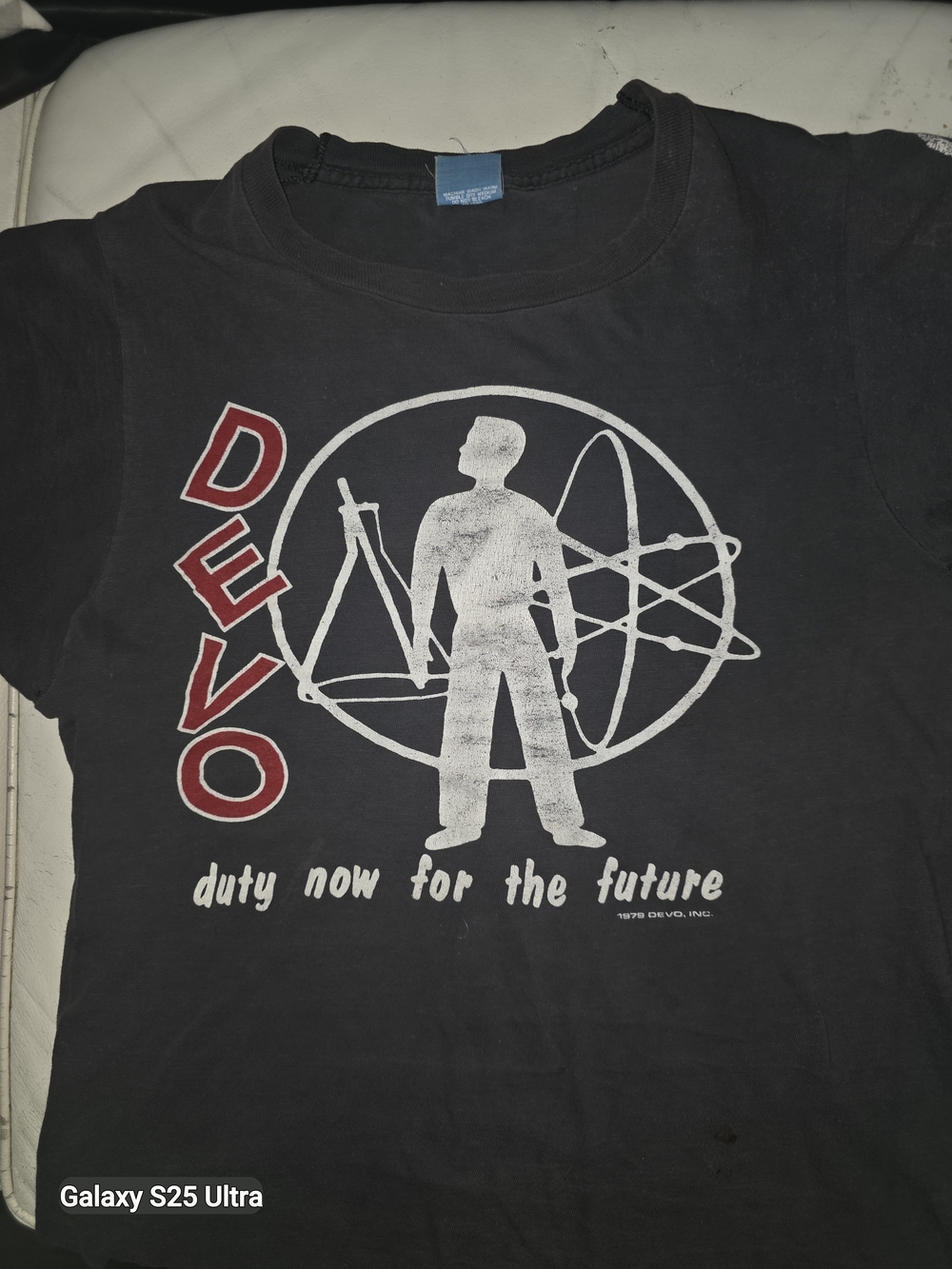 Screen Stars Black DEVO Duty Now for the Future Graphic Tee